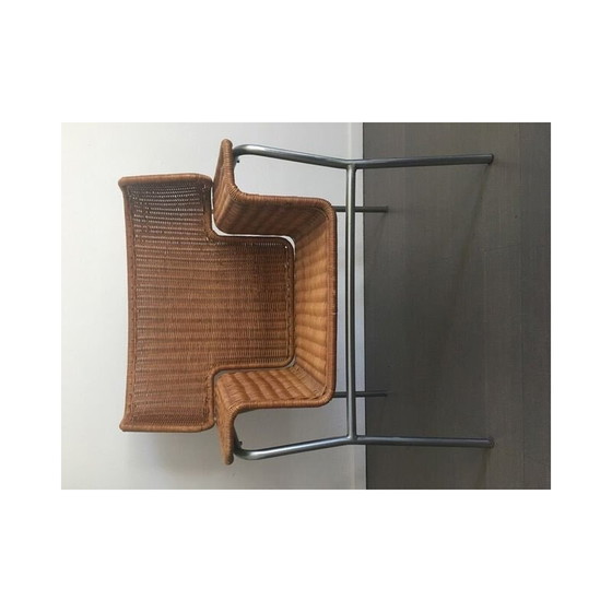 Image 1 of Dutch vintage armchair in rattan, 1960