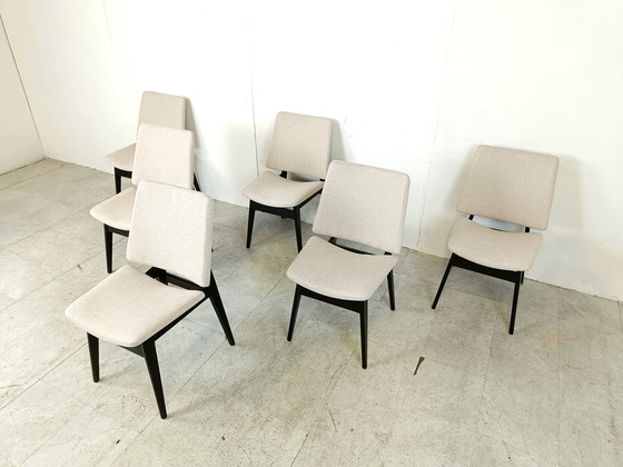 Image 1 of 6x Jos De Mey dining chairs