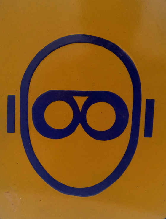 Image 1 of Enamel sign: sunglasses