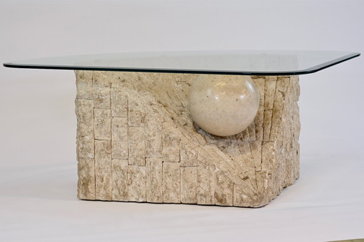 Mactan Stone Coffee Table By Magnussen Ponte, 1980S