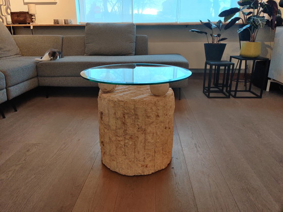 Image 1 of Magnussen Ponte Fossil Stone Mactan Coffee Table