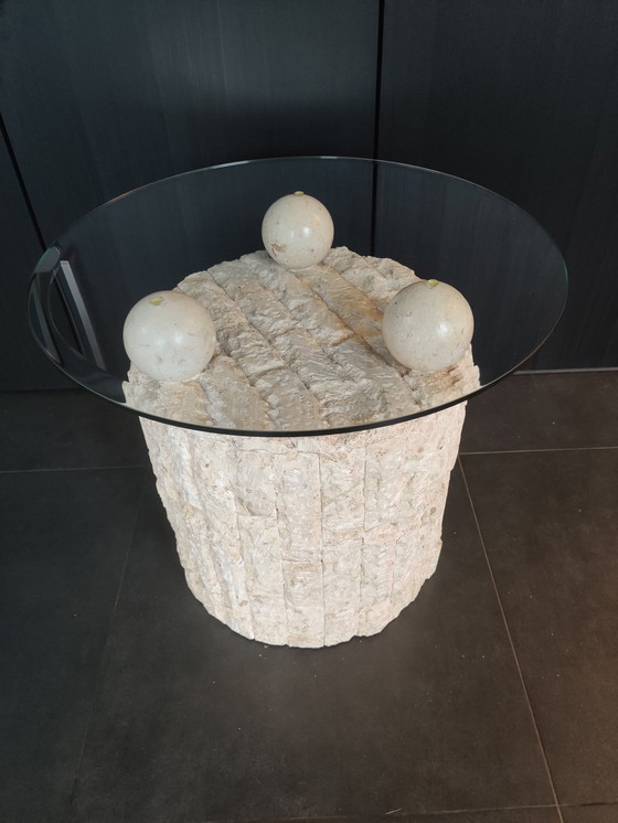 Image 1 of Magnussen Ponte Table basse Mactan en pierre fossile