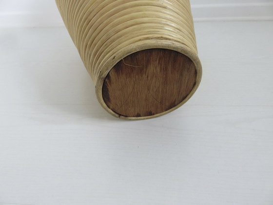 Image 1 of Rattan Floor Vase, Italy 1960-1970