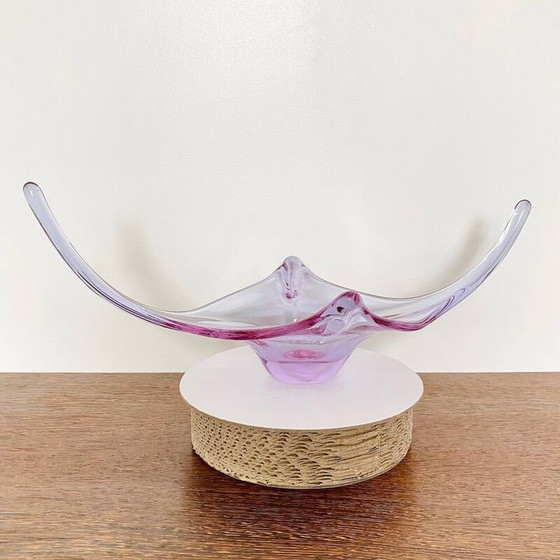 Image 1 of Vintage Murano organic glass sculpture center bowl