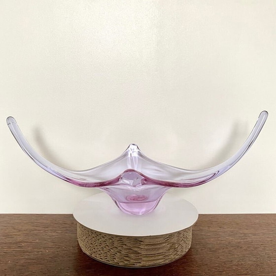 Image 1 of Vintage Murano organic glass sculpture center bowl