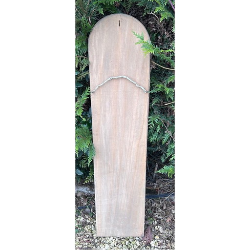 Specchio da parete vintage in legno dorato, 1950