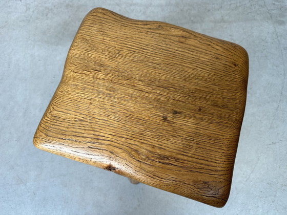 Image 1 of Vintage Oak Stool - Tripod