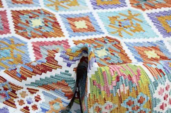 Image 1 of Original Old Style Kelim Afghan 238 X 178 Cm Top Condition