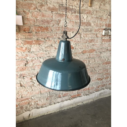 Ceiling Lamp mid century Industrial Factoryfrom Wikasy A23, 1950s