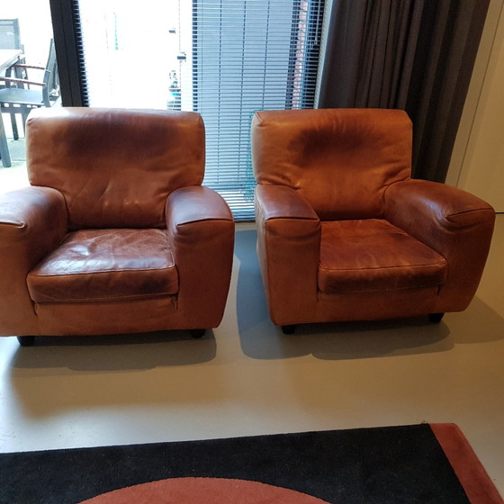 Image 1 of 2x Molinari Softtail armchairs