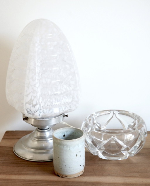Vintage lamp in Clichy glassware