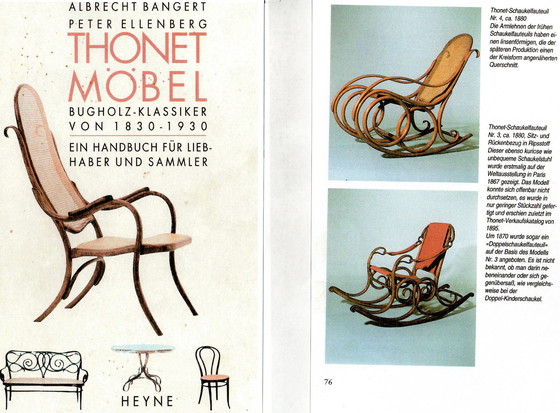 Image 1 of Thonet Schaukelfauteuil n° 3, vers 1880