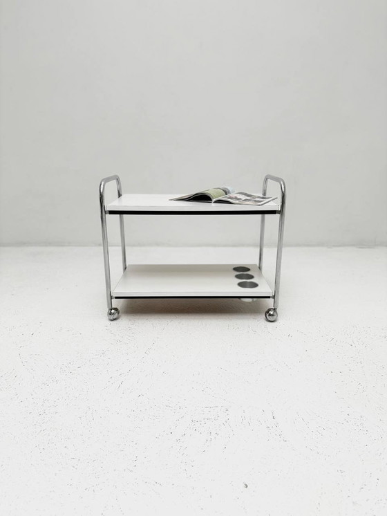 Image 1 of Serving trolley with bottle holder from Victoria Furniture, 1970s