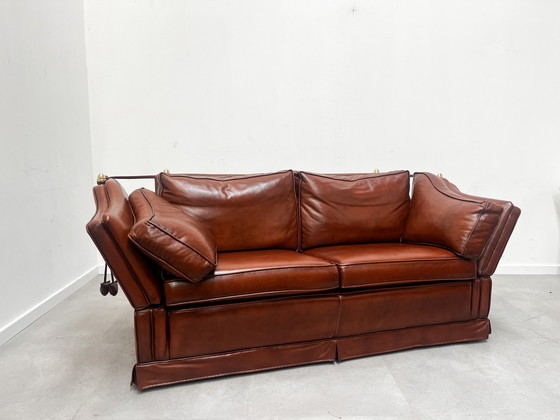 Image 1 of Canapé "Castle" en cuir cognac