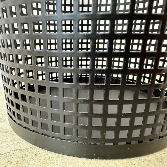 Image 1 of Mid Century Design Perforated Metal Bin