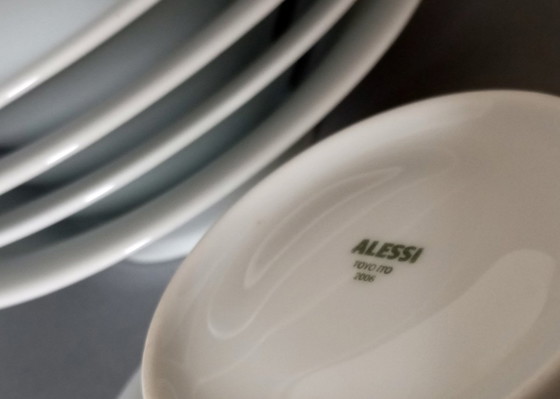 Image 1 of 6X Toyo Ito Organic Design Porcelain Soup Plate Alessi 2000