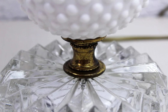 Image 1 of Glass Table Lamp from 50s