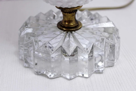 Image 1 of Glass Table Lamp from 50s