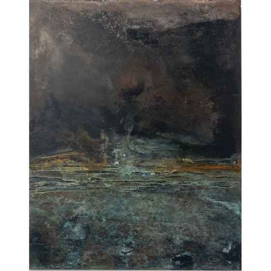 Image 1 of Vintage painting "Gravitation" by Frédérique Domergue