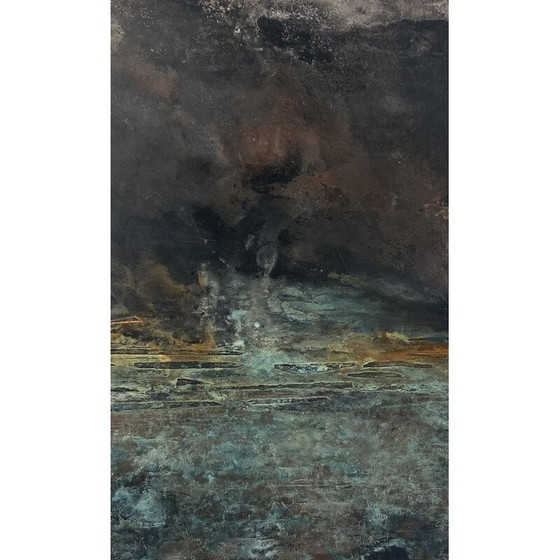 Image 1 of Vintage painting "Gravitation" by Frédérique Domergue