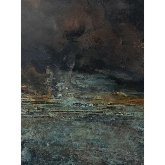 Image 1 of Vintage painting "Gravitation" by Frédérique Domergue