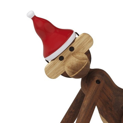 Kay Bojesen Monkey Small With Christmas Hat (Supplied separately)