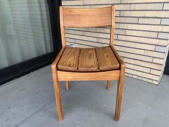 Image 1 of 5 Douglas Pine Dining Chairs