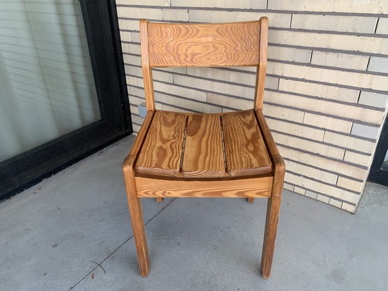 Image 1 of 5 Douglas Pine Dining Chairs