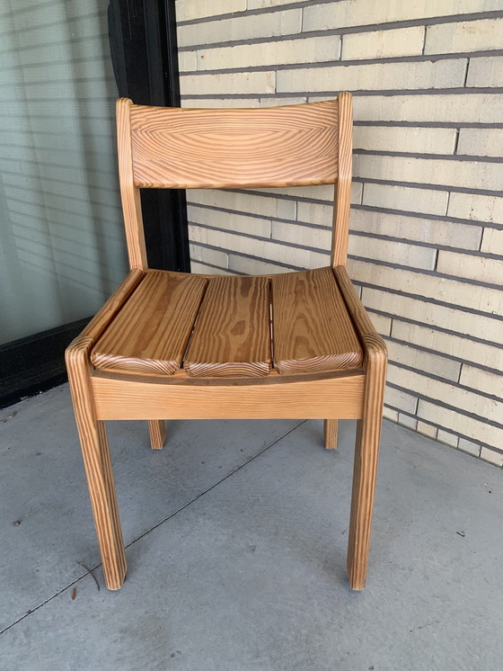 Image 1 of 5 Douglas Pine Dining Chairs