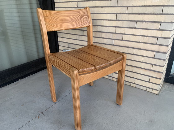 Image 1 of 5 Douglas Pine Dining Chairs