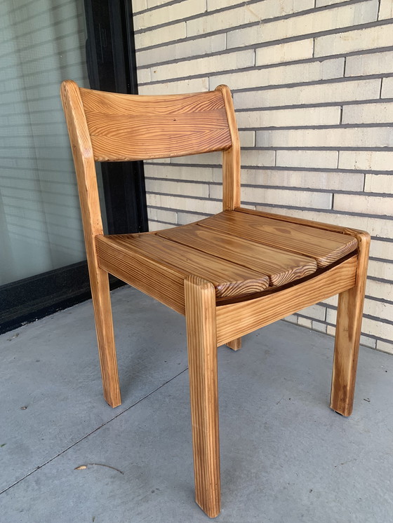 Image 1 of 5 Douglas Pine Dining Chairs