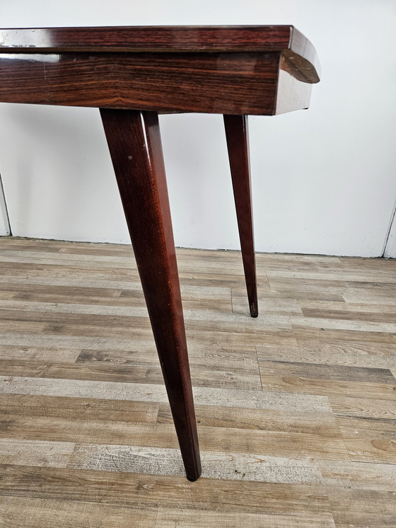 Image 1 of Mid Century Rosewood Laminate Dining Table