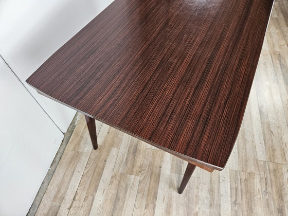 Image 1 of Mid Century Rosewood Laminate Dining Table