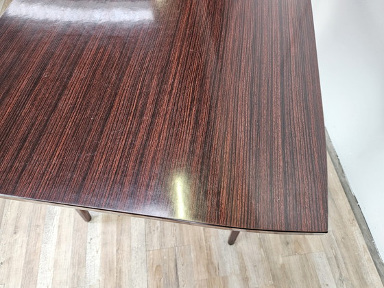 Image 1 of Mid Century Rosewood Laminate Dining Table