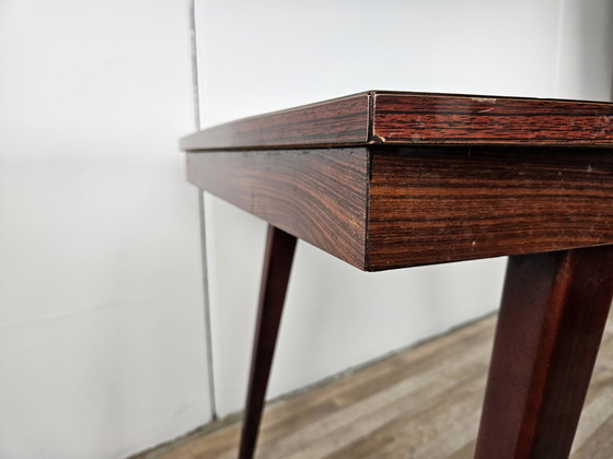 Image 1 of Mid Century Rosewood Laminate Dining Table