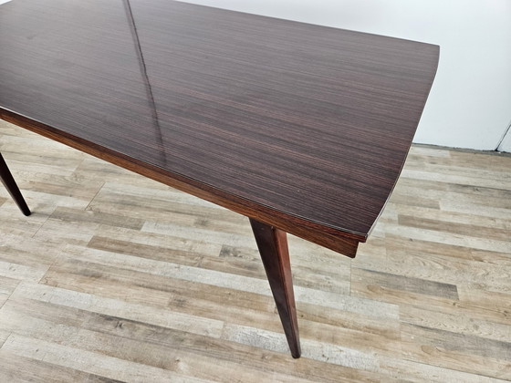 Image 1 of Mid Century Rosewood Laminate Dining Table