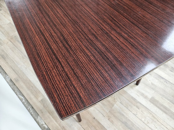 Image 1 of Mid Century Rosewood Laminate Dining Table