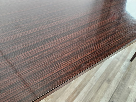 Image 1 of Mid Century Rosewood Laminate Dining Table