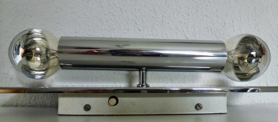 Image 1 of Doria Chrome Tube Wall Light