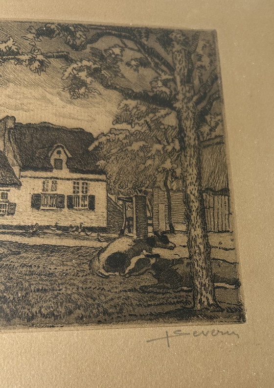 Image 1 of Grabado de Juliaan Severin - Numerado (1/100) y firmado a lápiz