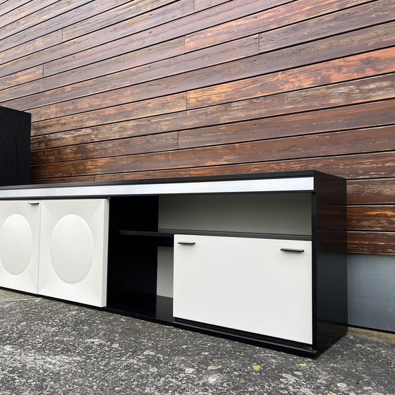 Image 1 of Brutalist sideboard bar cabinet 1970