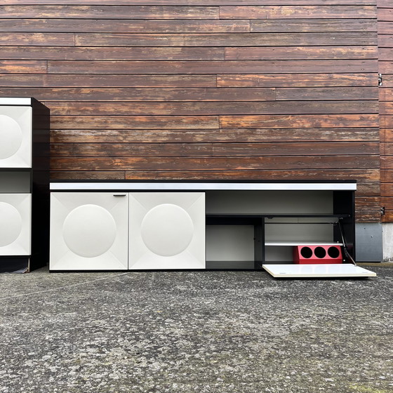 Image 1 of Brutalist sideboard bar cabinet 1970