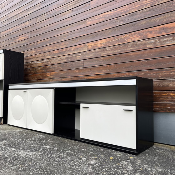 Image 1 of Brutalist sideboard bar cabinet 1970