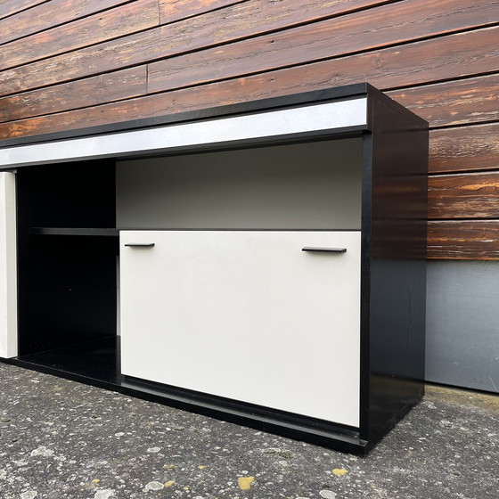 Image 1 of Brutalist sideboard bar cabinet 1970