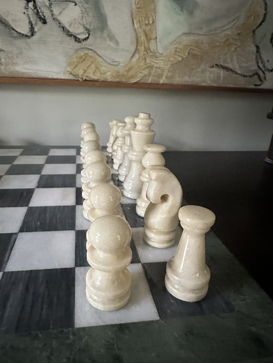 Image 1 of Jeu d'échecs en marbre