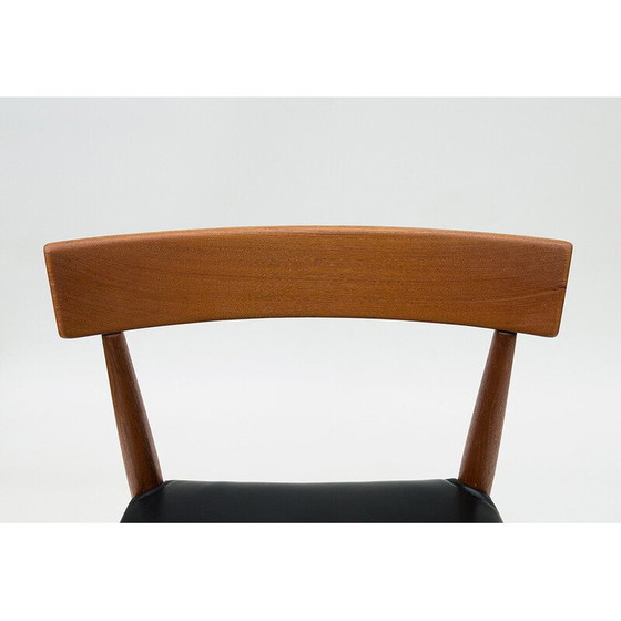 Image 1 of Set of 4 vintage teak chairs by Arne Hovmand-Olsen for Mogens Cold, 1965
