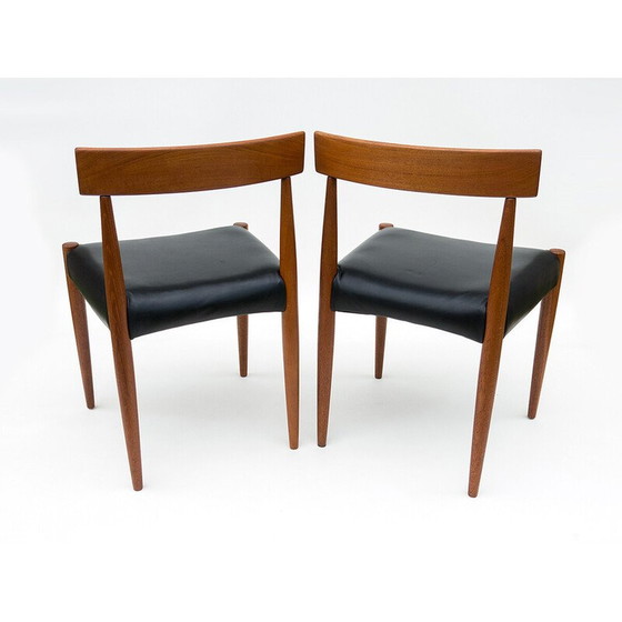 Image 1 of Set of 4 vintage teak chairs by Arne Hovmand-Olsen for Mogens Cold, 1965