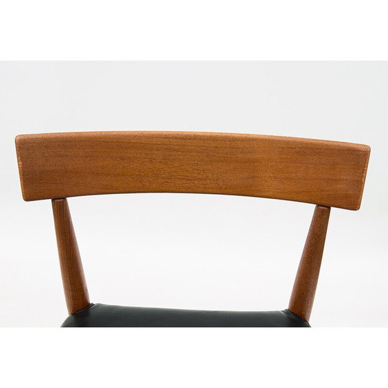 Image 1 of Set of 4 vintage teak chairs by Arne Hovmand-Olsen for Mogens Cold, 1965