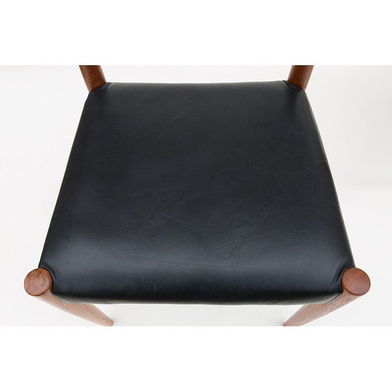 Image 1 of Set of 4 vintage teak chairs by Arne Hovmand-Olsen for Mogens Cold, 1965