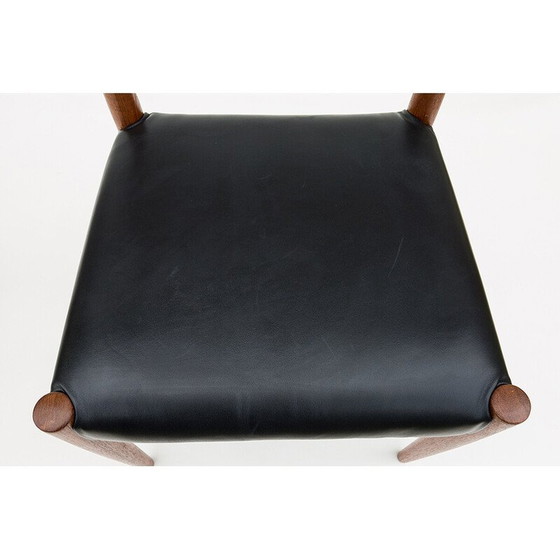 Image 1 of Set of 4 vintage teak chairs by Arne Hovmand-Olsen for Mogens Cold, 1965